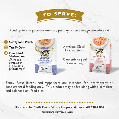 Purina  Broths & Appetizers Kitten Food, Wet Cat Food, Complement Collection, 12 Pack