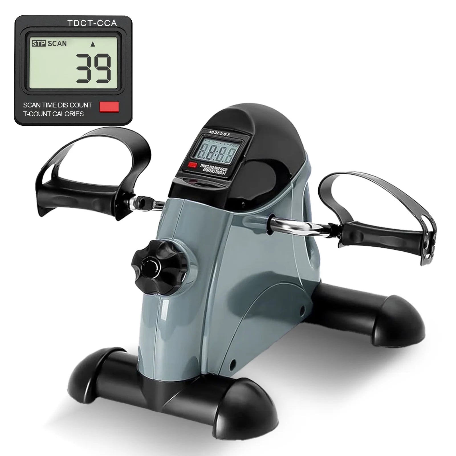 Baokaler under Desk Exercise Bike, Foot Pedal Exerciser, Portable under Desk Pedal Stepper with Digital Display, Mini Leg Exerciser for Home